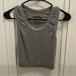 Katie J NYC, Gray tank top, gently worn, like new